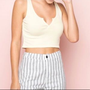 Brandy Melville yellow tank top